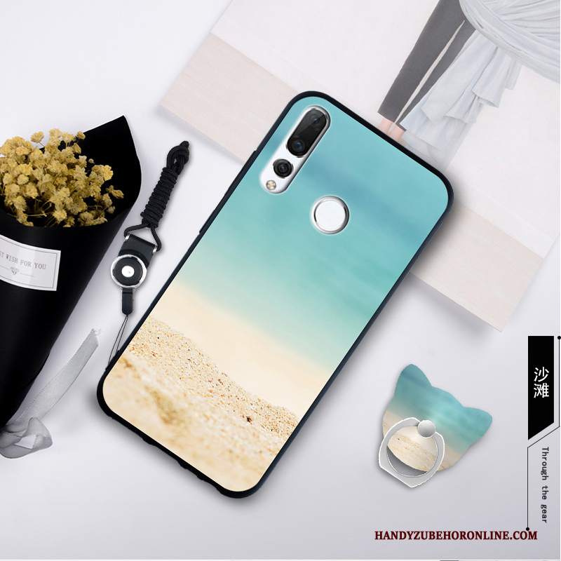 Custodia Huawei P Smart+ 2019 Ornamenti Appesi Verde, Cover Huawei P Smart+ 2019 Nuovo Morbido