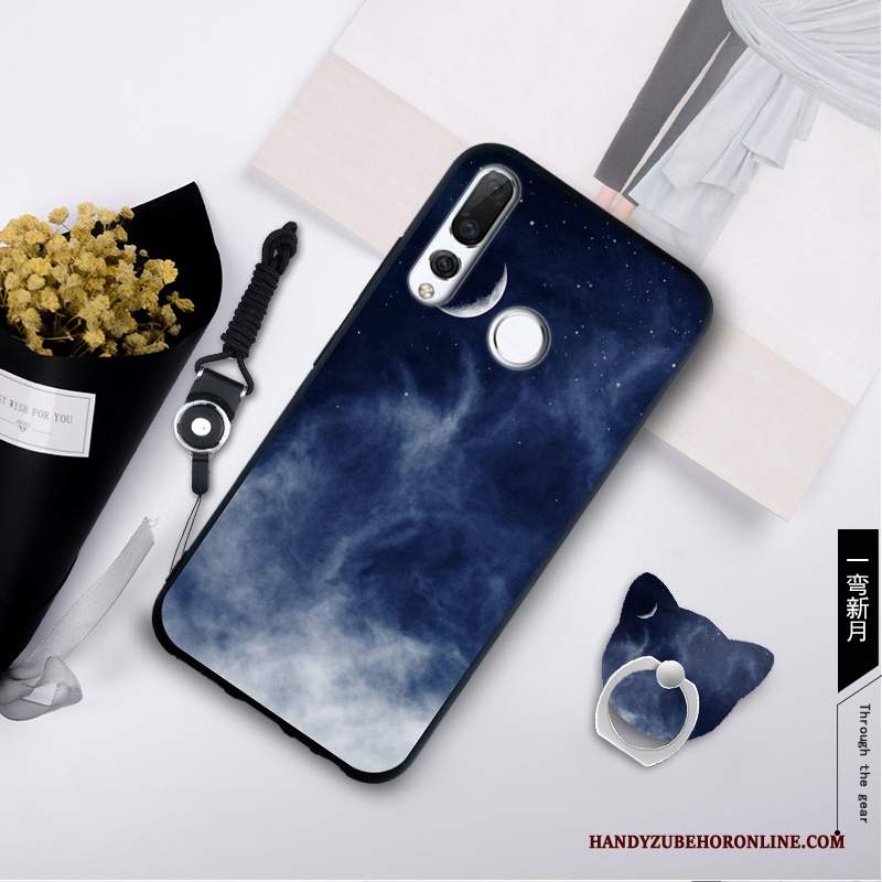 Custodia Huawei P Smart+ 2019 Ornamenti Appesi Verde, Cover Huawei P Smart+ 2019 Nuovo Morbido