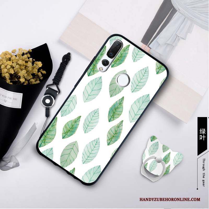 Custodia Huawei P Smart+ 2019 Ornamenti Appesi Verde, Cover Huawei P Smart+ 2019 Nuovo Morbido