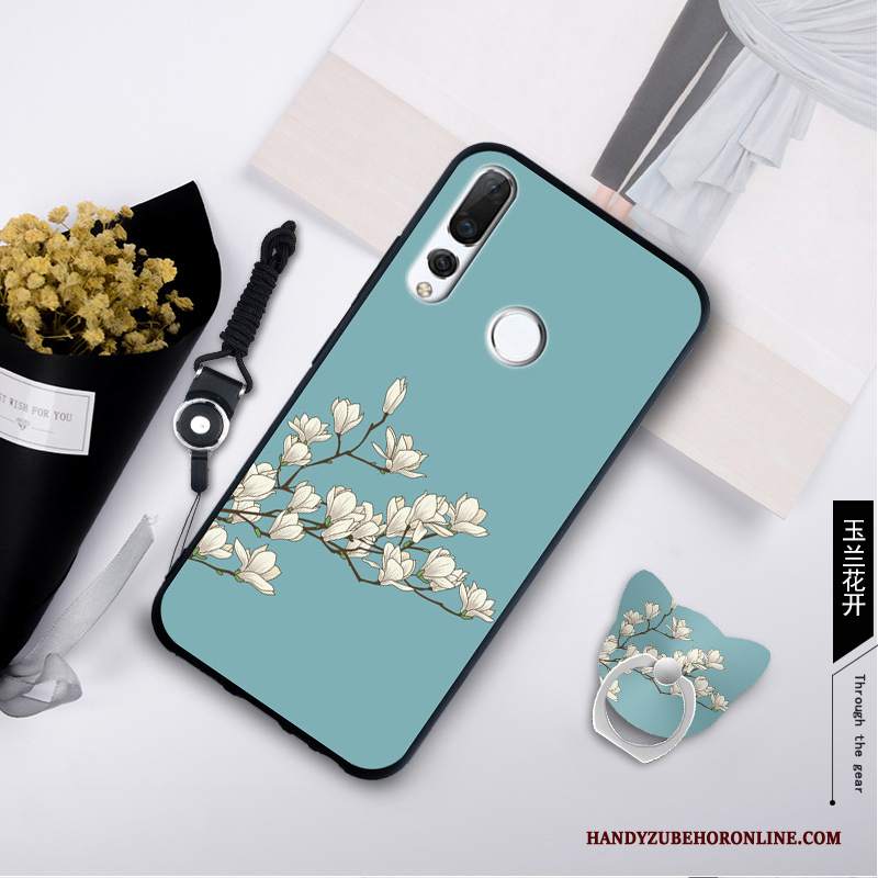 Custodia Huawei P Smart+ 2019 Ornamenti Appesi Verde, Cover Huawei P Smart+ 2019 Nuovo Morbido