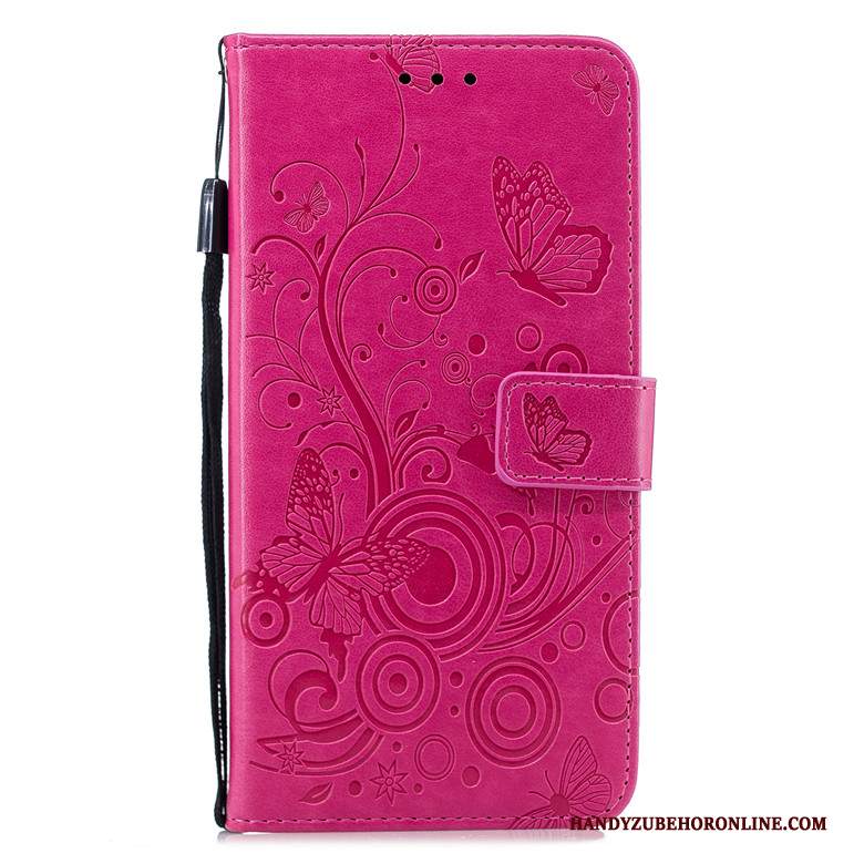 Custodia Huawei P Smart+ 2019 Pelle Anti-caduta Morbido, Cover Huawei P Smart+ 2019 Folio Rossotelefono