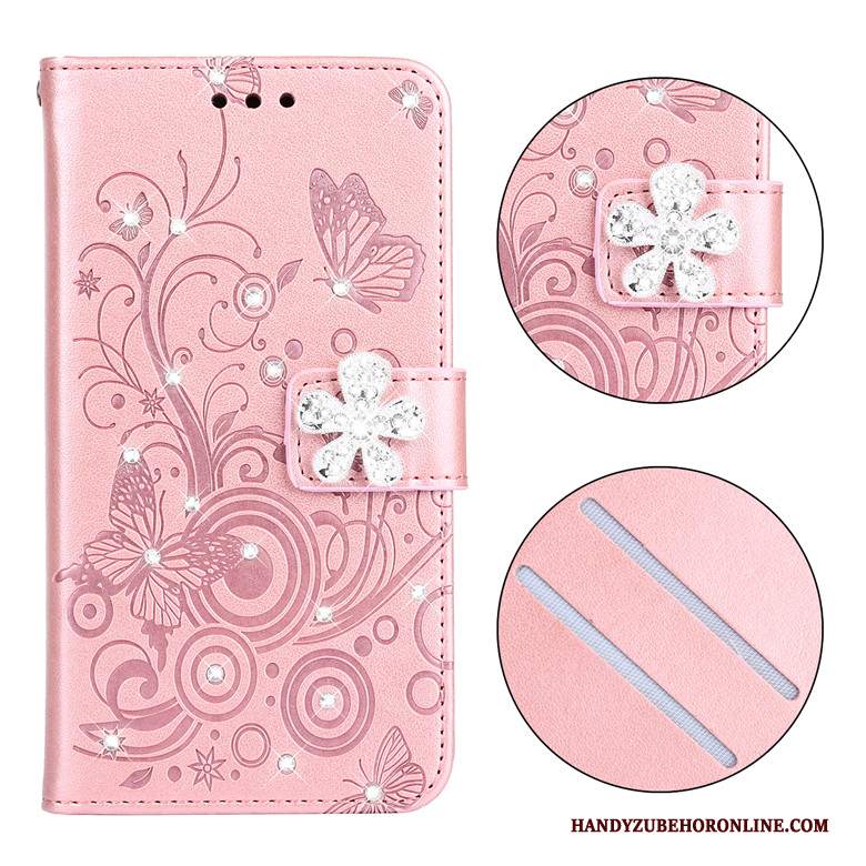 Custodia Huawei P Smart+ 2019 Pelle Anti-caduta Morbido, Cover Huawei P Smart+ 2019 Folio Rossotelefono