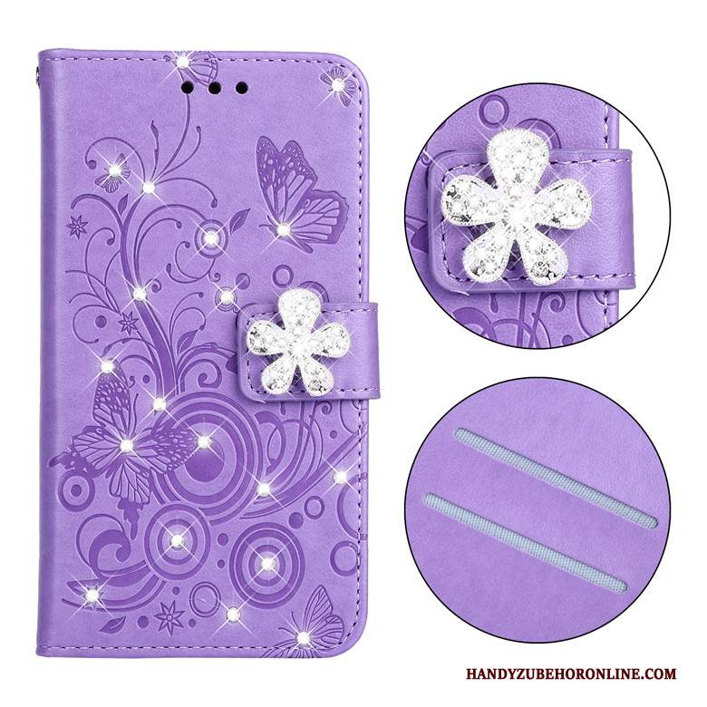 Custodia Huawei P Smart+ 2019 Pelle Anti-caduta Morbido, Cover Huawei P Smart+ 2019 Folio Rossotelefono