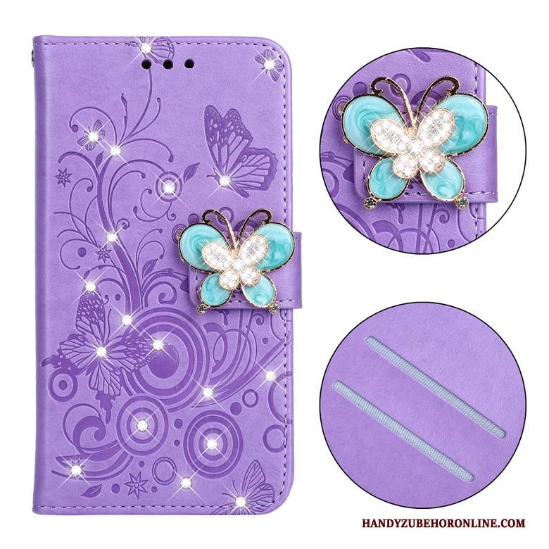 Custodia Huawei P Smart+ 2019 Pelle Anti-caduta Morbido, Cover Huawei P Smart+ 2019 Folio Rossotelefono