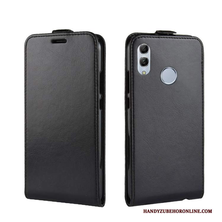 Custodia Huawei P Smart 2019 Pelle Modello Nero, Cover Huawei P Smart 2019 Folio Cartatelefono