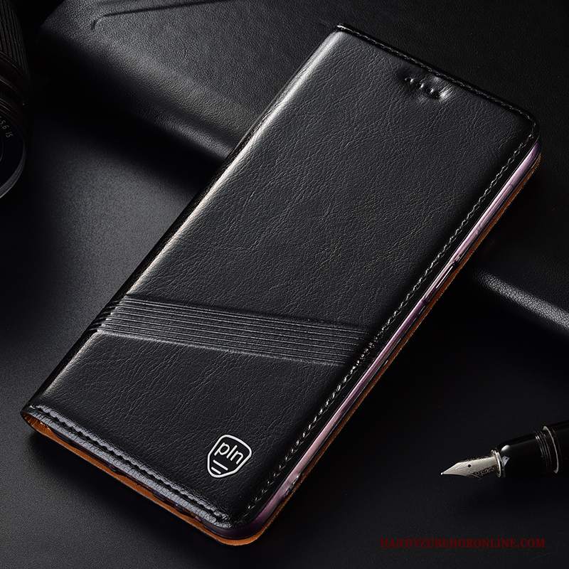 Custodia Huawei P Smart 2019 Pelle Modellotelefono, Cover Huawei P Smart 2019 Protezione Nero Tutto Incluso