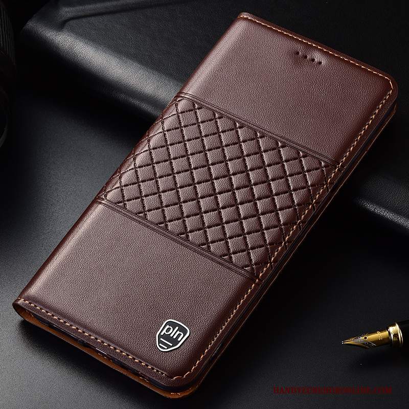 Custodia Huawei P Smart 2019 Pelle Rossotelefono, Cover Huawei P Smart 2019 Protezione A Quadri Tutto Incluso