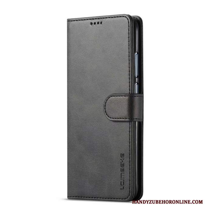 Custodia Huawei P Smart 2019 Pelle Telefono Grigio, Cover Huawei P Smart 2019 Folio Gioventù Carta