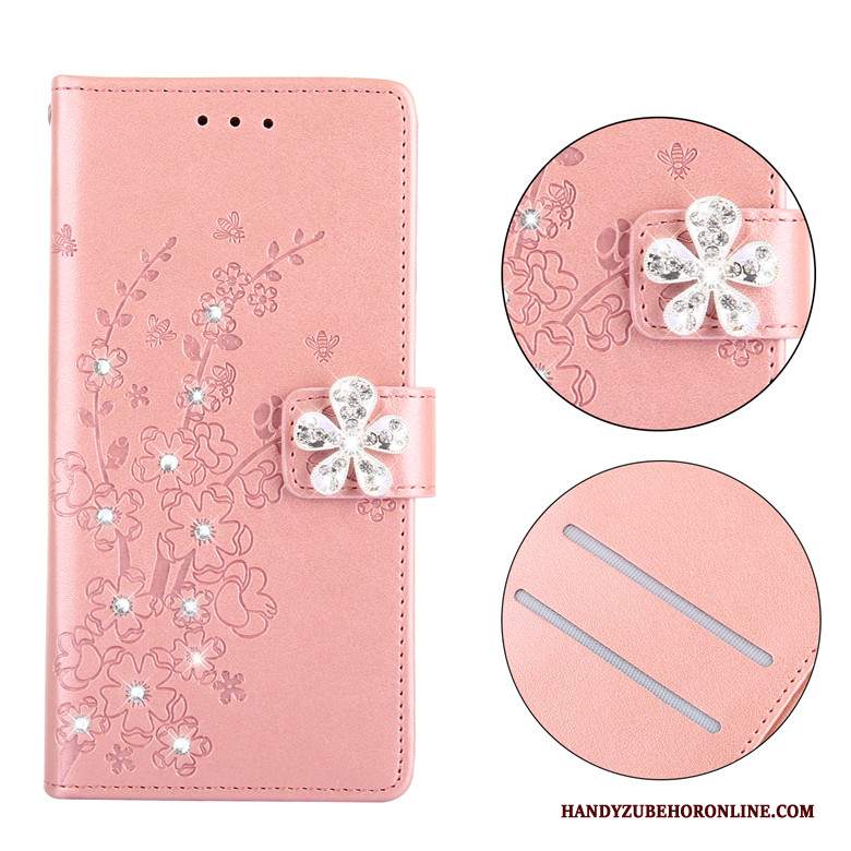 Custodia Huawei P Smart+ 2019 Pelle Telefono Oro, Cover Huawei P Smart+ 2019 Protezione Anti-caduta