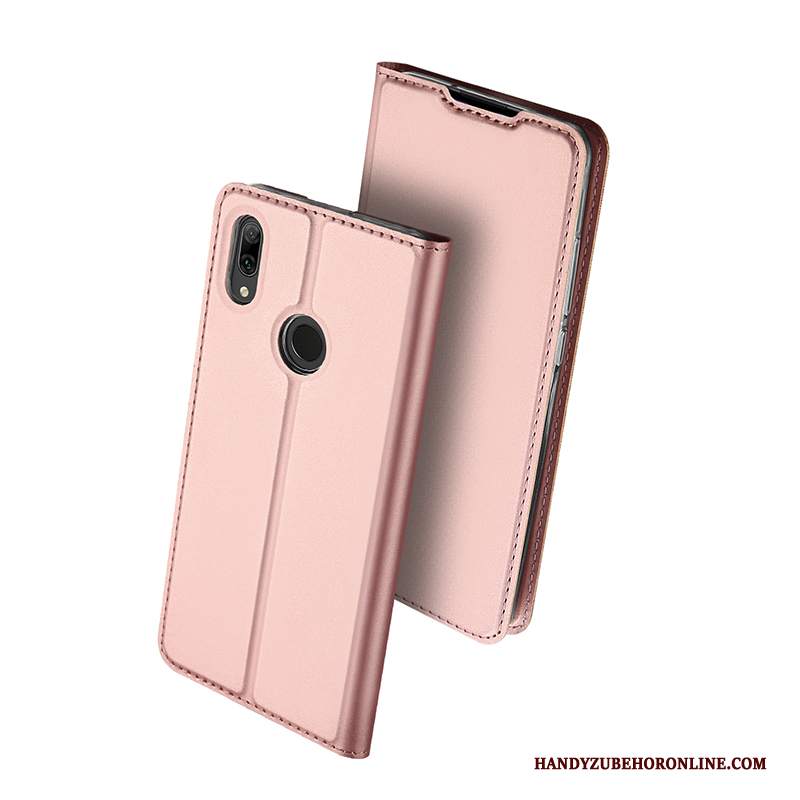 Custodia Huawei P Smart 2019 Pelle Tutto Incluso Trasparente, Cover Huawei P Smart 2019 Protezione Carta Borse