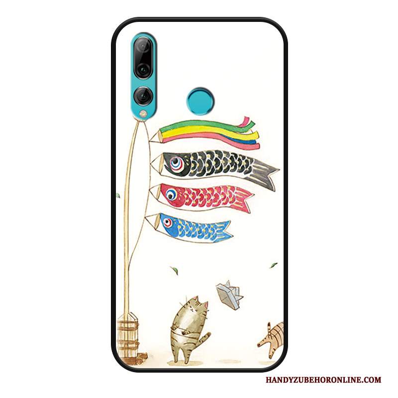 Custodia Huawei P Smart+ 2019 Protezione Anti-cadutatelefono, Cover Huawei P Smart+ 2019 Cartone Animato Gattino Bello