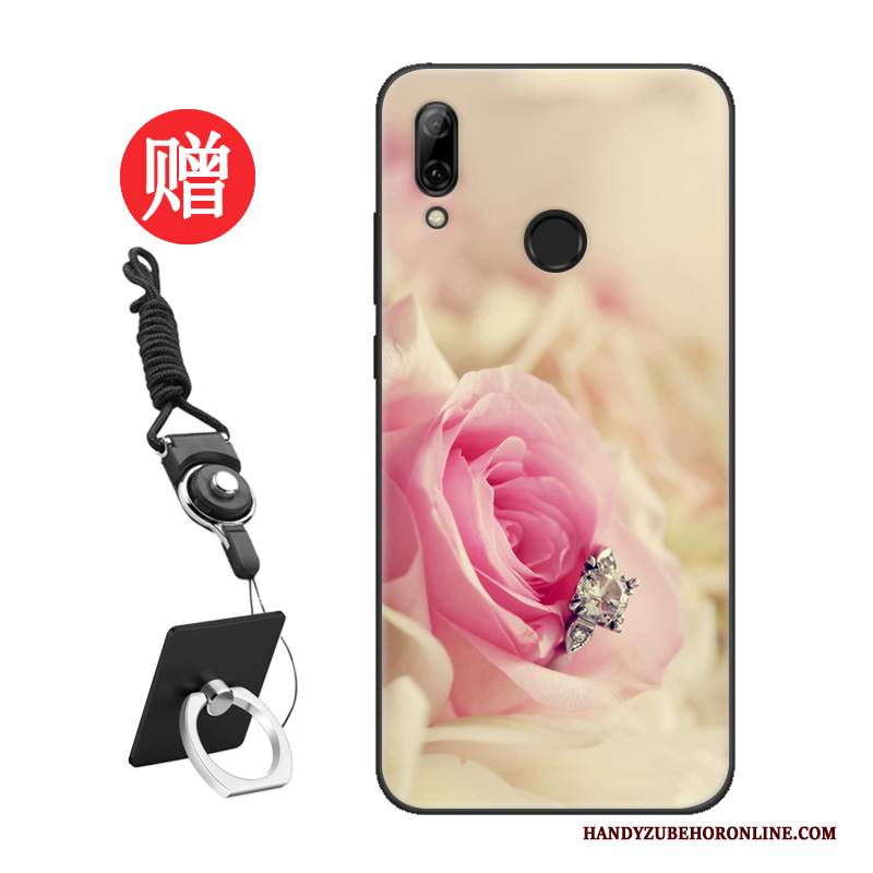 Custodia Huawei P Smart 2019 Protezione Net Redtelefono, Cover Huawei P Smart 2019 Moda Nero Amanti