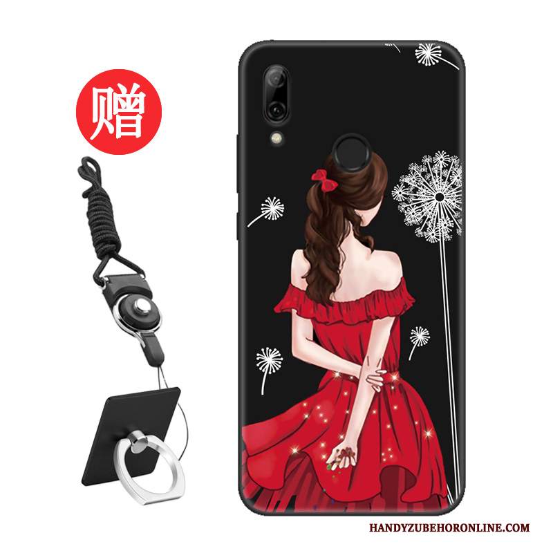 Custodia Huawei P Smart 2019 Protezione Net Redtelefono, Cover Huawei P Smart 2019 Moda Nero Amanti