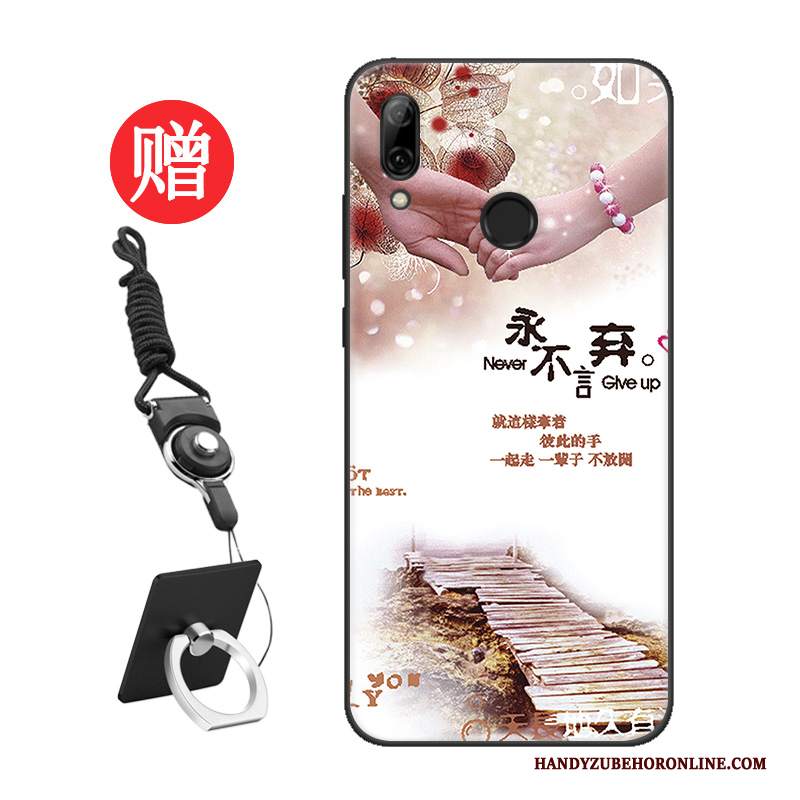 Custodia Huawei P Smart 2019 Protezione Net Redtelefono, Cover Huawei P Smart 2019 Moda Nero Amanti