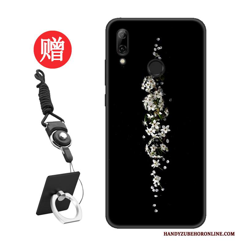 Custodia Huawei P Smart 2019 Protezione Net Redtelefono, Cover Huawei P Smart 2019 Moda Nero Amanti