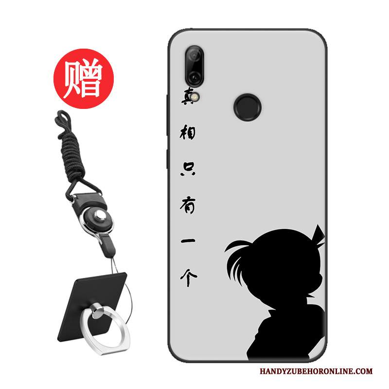 Custodia Huawei P Smart 2019 Protezione Net Redtelefono, Cover Huawei P Smart 2019 Moda Nero Amanti