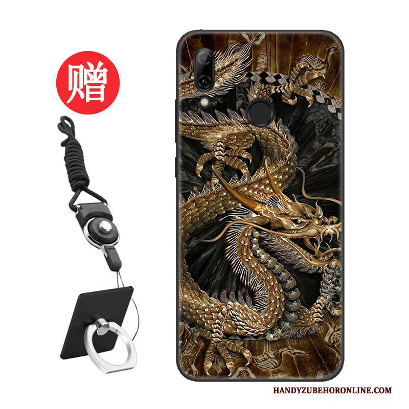 Custodia Huawei P Smart 2019 Protezione Net Redtelefono, Cover Huawei P Smart 2019 Moda Nero Amanti