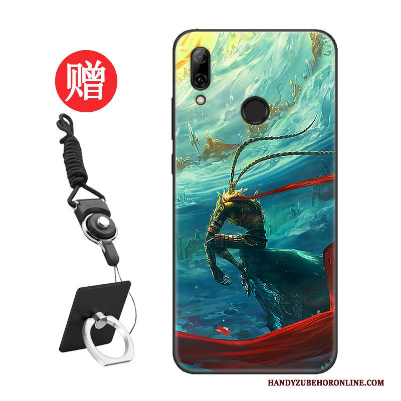 Custodia Huawei P Smart 2019 Protezione Net Redtelefono, Cover Huawei P Smart 2019 Moda Nero Amanti