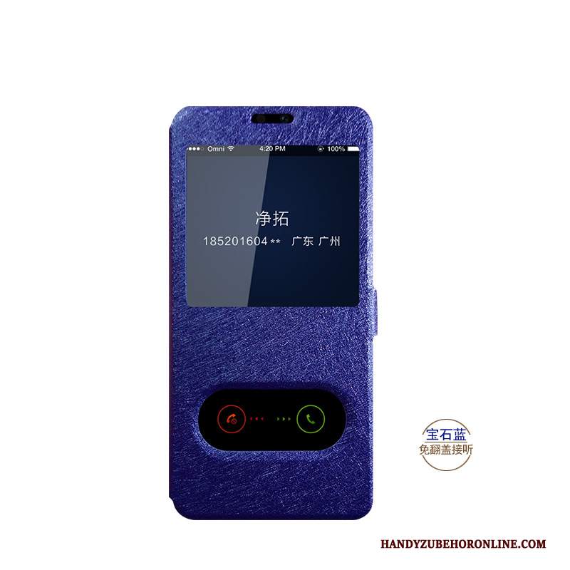 Custodia Huawei P Smart 2019 Protezione Supportotelefono, Cover Huawei P Smart 2019 Seta Finestre Blu