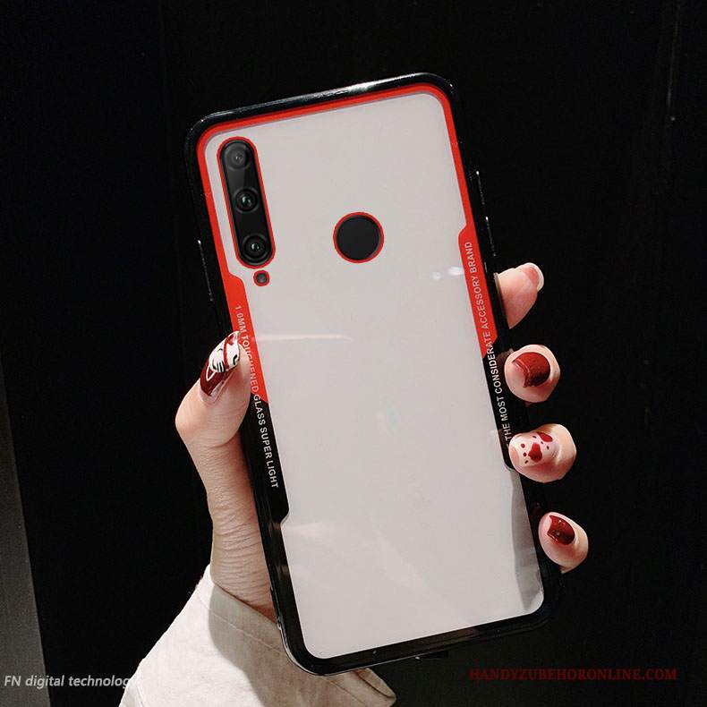 Custodia Huawei P Smart+ 2019 Protezione Telefono Morbido, Cover Huawei P Smart+ 2019 Net Red Rosso