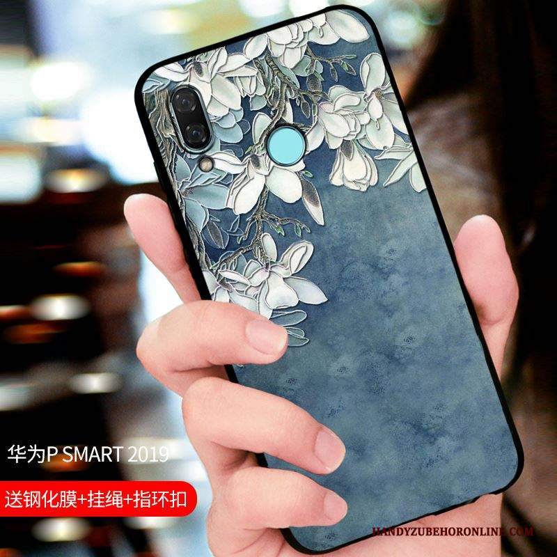 Custodia Huawei P Smart 2019 Protezione Tutto Incluso Macchiati, Cover Huawei P Smart 2019 Nerotelefono