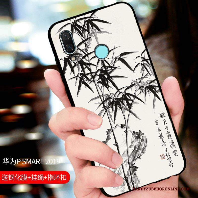 Custodia Huawei P Smart 2019 Protezione Tutto Incluso Macchiati, Cover Huawei P Smart 2019 Nerotelefono