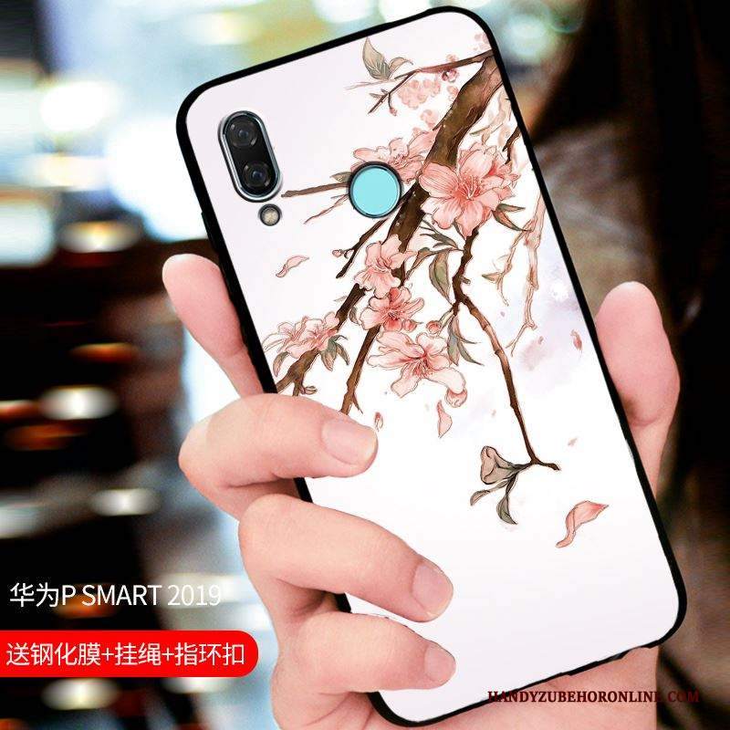 Custodia Huawei P Smart 2019 Protezione Tutto Incluso Macchiati, Cover Huawei P Smart 2019 Nerotelefono