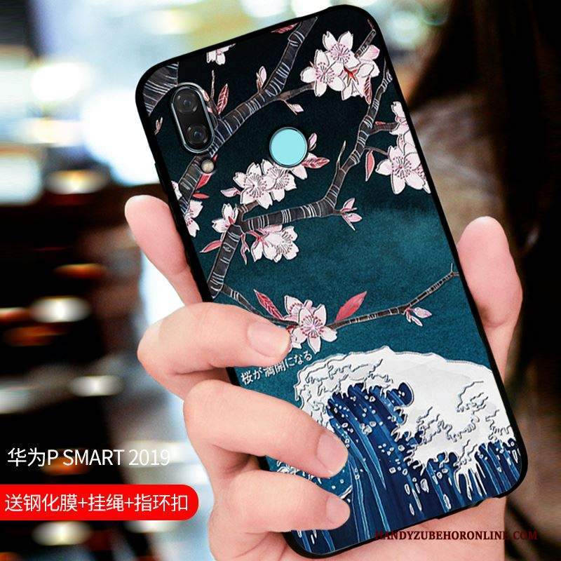 Custodia Huawei P Smart 2019 Protezione Tutto Incluso Macchiati, Cover Huawei P Smart 2019 Nerotelefono