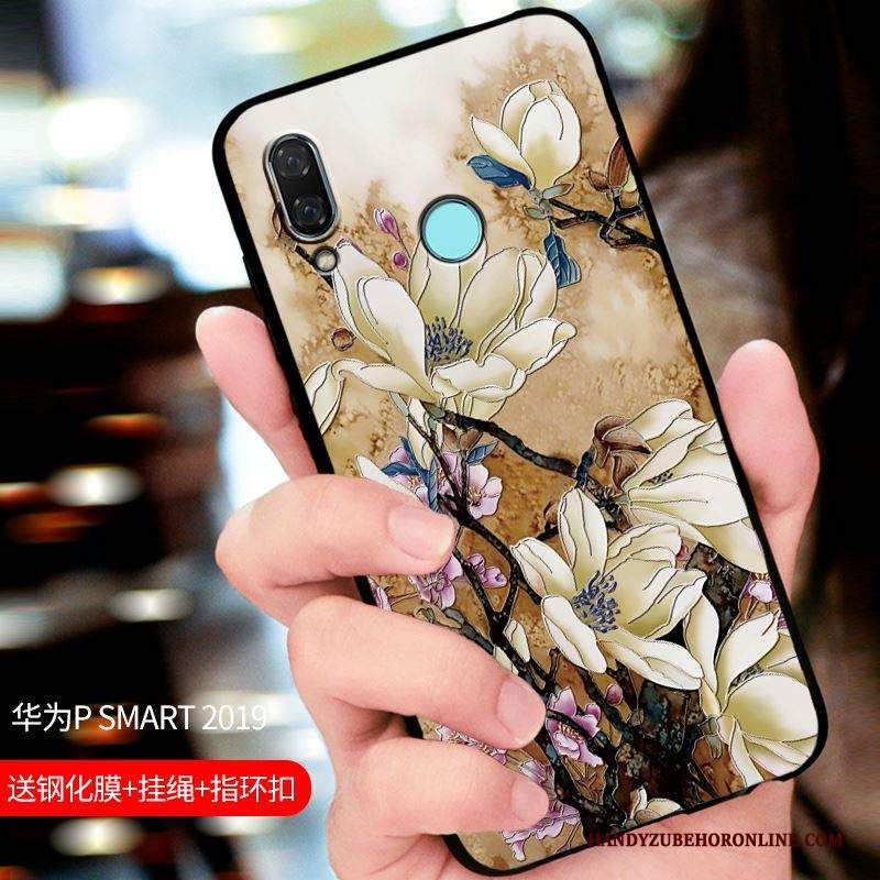 Custodia Huawei P Smart 2019 Protezione Tutto Incluso Macchiati, Cover Huawei P Smart 2019 Nerotelefono