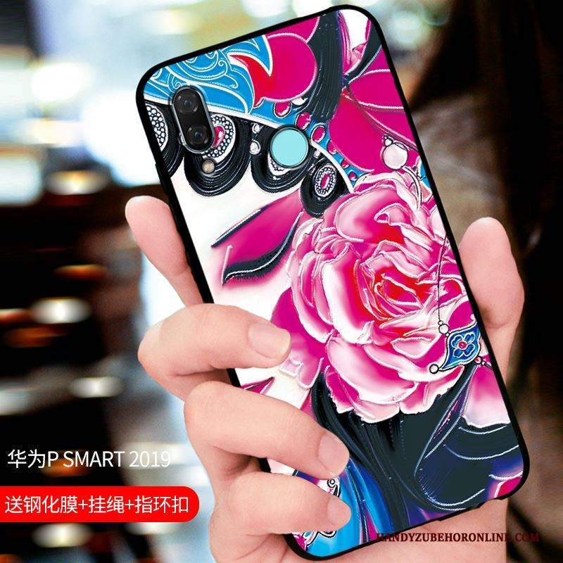 Custodia Huawei P Smart 2019 Protezione Tutto Incluso Macchiati, Cover Huawei P Smart 2019 Nerotelefono