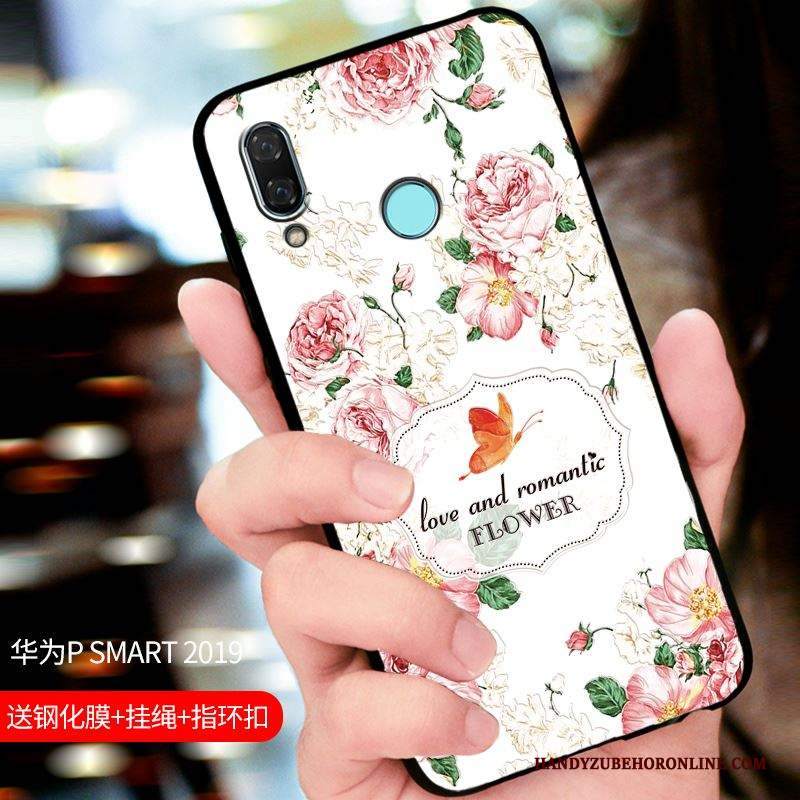 Custodia Huawei P Smart 2019 Protezione Tutto Incluso Macchiati, Cover Huawei P Smart 2019 Nerotelefono