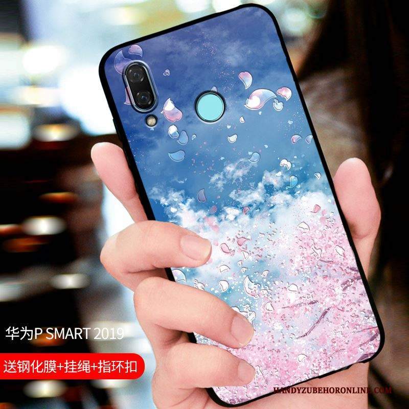 Custodia Huawei P Smart 2019 Protezione Tutto Incluso Macchiati, Cover Huawei P Smart 2019 Nerotelefono