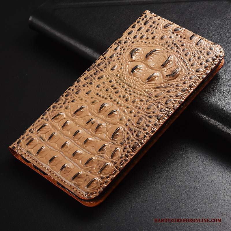 Custodia Huawei P Smart 2019 Protezione Tutto Incluso Modello Coccodrillo, Cover Huawei P Smart 2019 Pelle Telefono