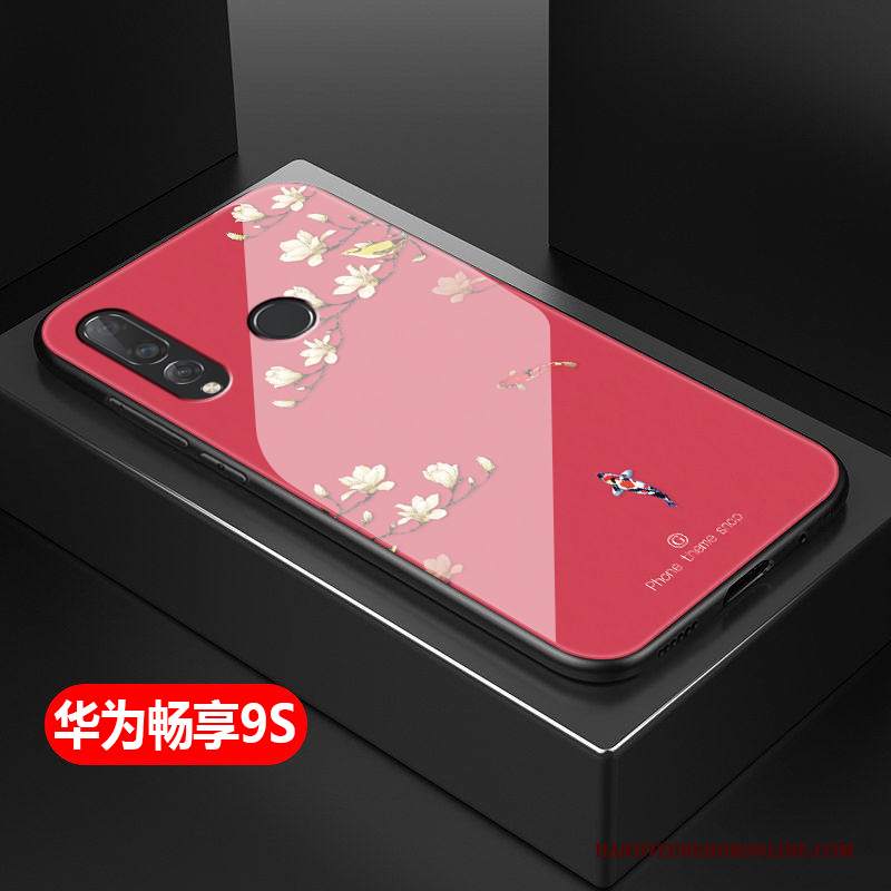 Custodia Huawei P Smart+ 2019 Protezione Tutto Incluso Vetro, Cover Huawei P Smart+ 2019 Vintage Difficile Anti-caduta