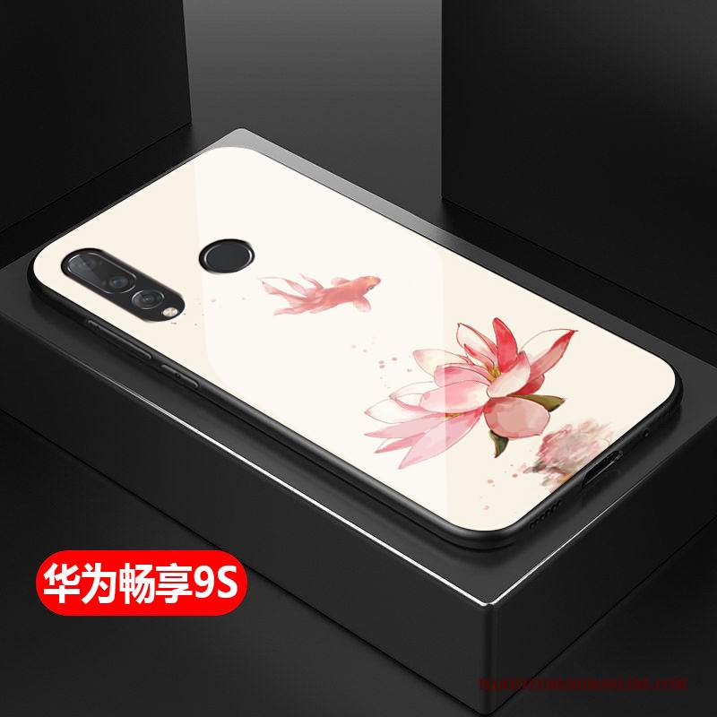 Custodia Huawei P Smart+ 2019 Protezione Tutto Incluso Vetro, Cover Huawei P Smart+ 2019 Vintage Difficile Anti-caduta