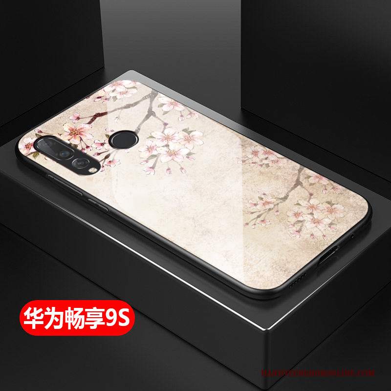 Custodia Huawei P Smart+ 2019 Protezione Tutto Incluso Vetro, Cover Huawei P Smart+ 2019 Vintage Difficile Anti-caduta