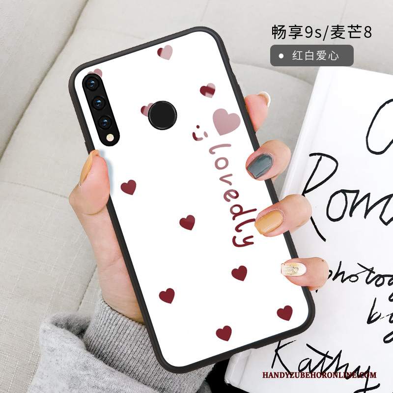 Custodia Huawei P Smart+ 2019 Silicone Chiaro Porpora, Cover Huawei P Smart+ 2019 Protezione Amare Morbido