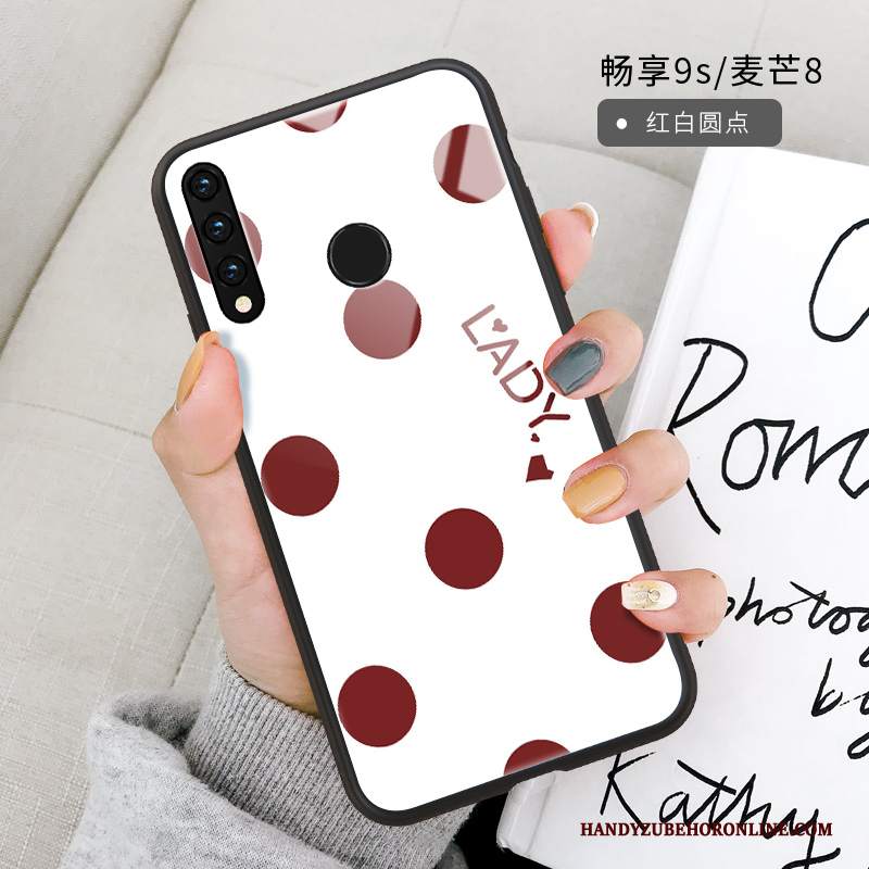 Custodia Huawei P Smart+ 2019 Silicone Chiaro Porpora, Cover Huawei P Smart+ 2019 Protezione Amare Morbido