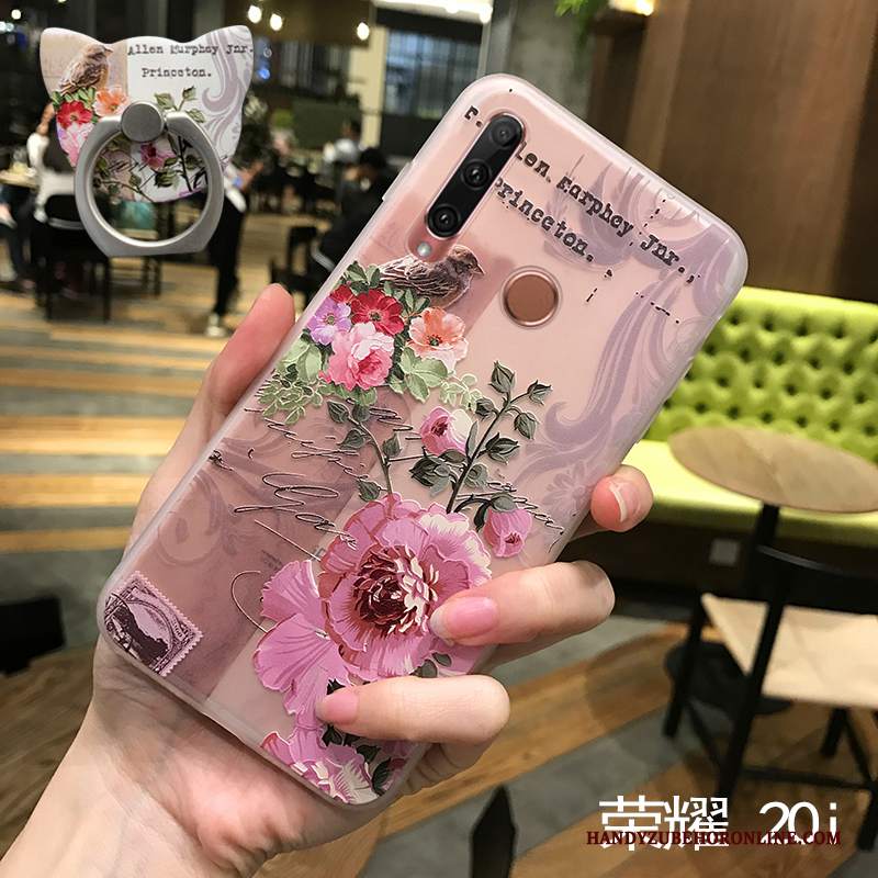 Custodia Huawei P Smart+ 2019 Silicone Marchio Di Tendenza Sottile, Cover Huawei P Smart+ 2019 Vintage Nuovo Tutto Incluso