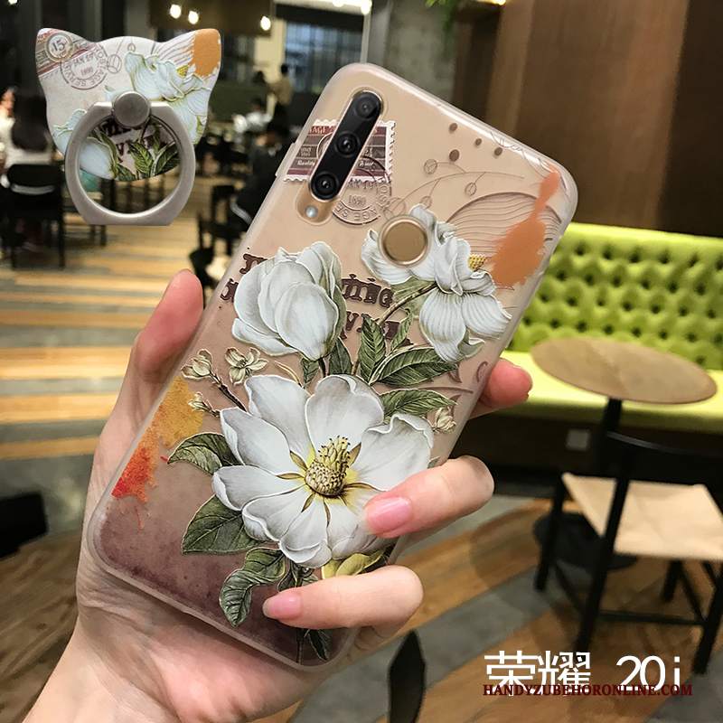 Custodia Huawei P Smart+ 2019 Silicone Marchio Di Tendenza Sottile, Cover Huawei P Smart+ 2019 Vintage Nuovo Tutto Incluso