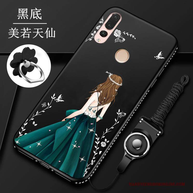 Custodia Huawei P Smart+ 2019 Silicone Morbidotelefono, Cover Huawei P Smart+ 2019 Protezione Anti-caduta Rosso