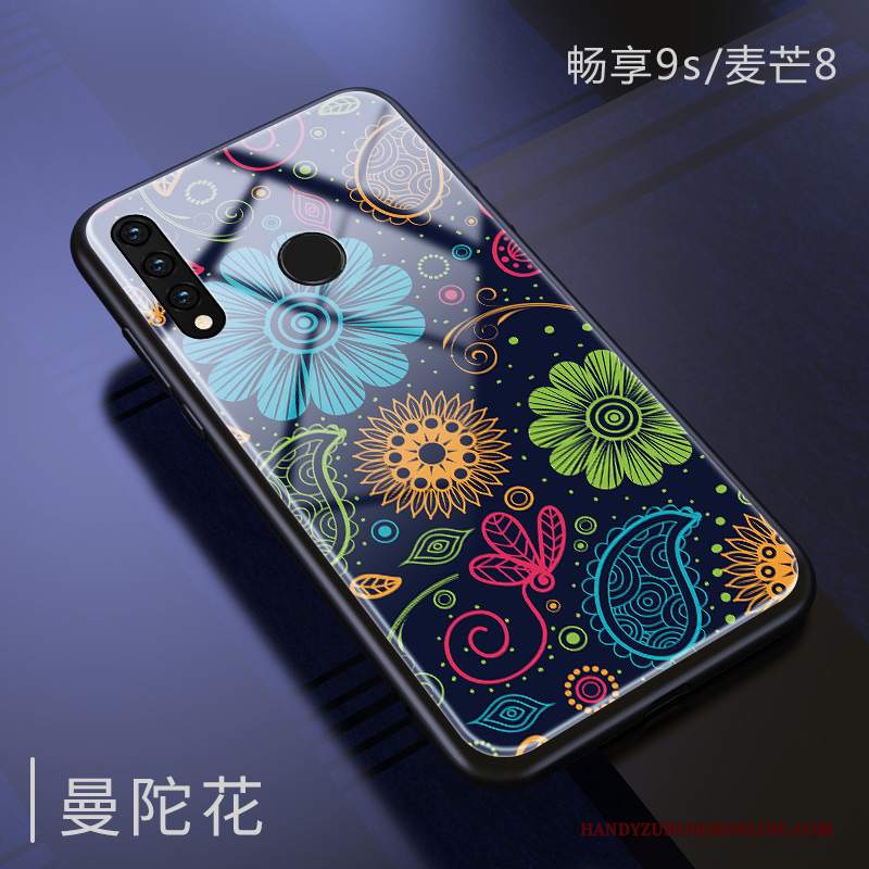 Custodia Huawei P Smart+ 2019 Silicone Pellicola Protettiva Gru, Cover Huawei P Smart+ 2019 Moda Marchio Di Tendenza Vetro