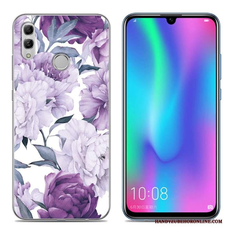 Custodia Huawei P Smart 2019 Telefono Morbido, Cover Huawei P Smart 2019 Porpora Gioventù