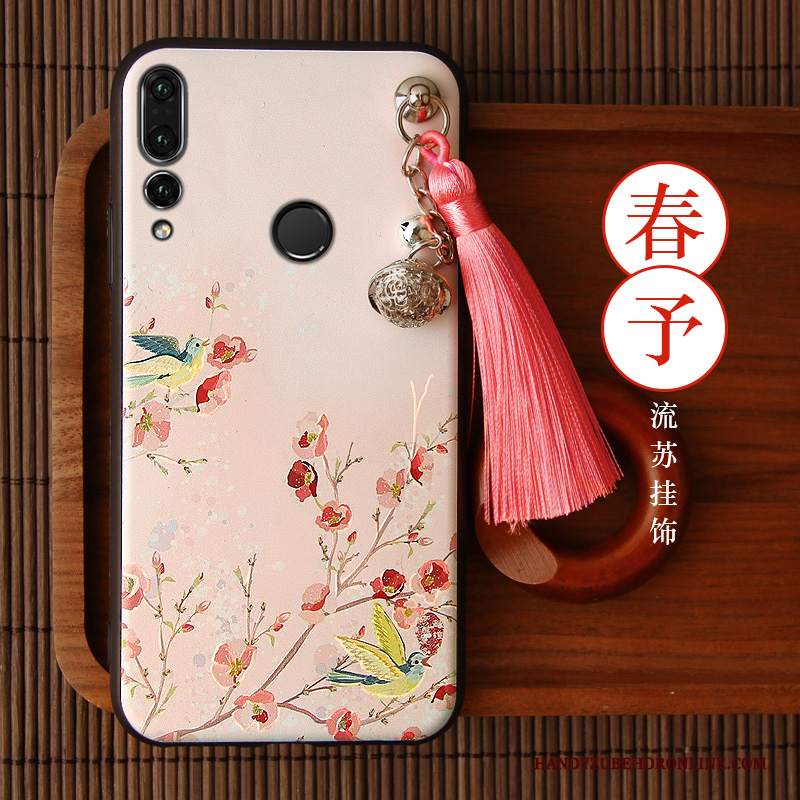 Custodia Huawei P Smart+ 2019 Vintage Anti-caduta Verde, Cover Huawei P Smart+ 2019 Creativo Marchio Di Tendenza Di Personalità