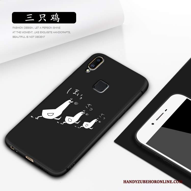 Custodia Huawei P Smart+ Cartone Animato Alto Anti-caduta, Cover Huawei P Smart+ Silicone Nero Di Personalità