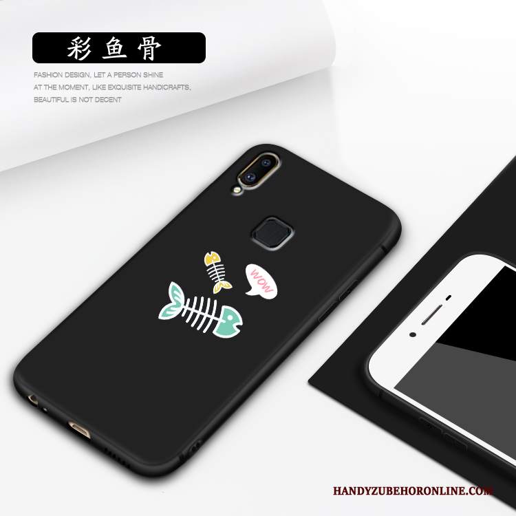 Custodia Huawei P Smart+ Cartone Animato Alto Anti-caduta, Cover Huawei P Smart+ Silicone Nero Di Personalità