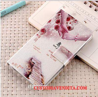 Custodia Huawei P Smart Folio Tutto Incluso Rosa, Cover Huawei P Smart Pelle Anti-cadutatelefono