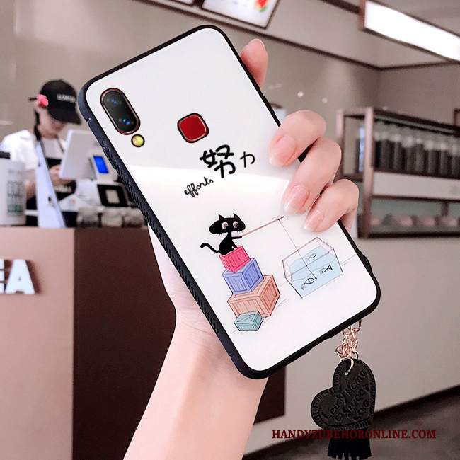 Custodia Huawei P Smart+ Moda Anti-caduta Ornamenti Appesi, Cover Huawei P Smart+ Protezione Morbido Tutto Incluso