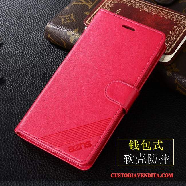 Custodia Huawei P Smart Pelle Anti-caduta Tutto Incluso, Cover Huawei P Smart Folio Telefono