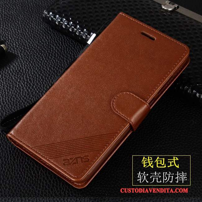 Custodia Huawei P Smart Pelle Anti-caduta Tutto Incluso, Cover Huawei P Smart Folio Telefono